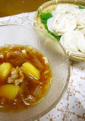 肉じゃが風つけそうめん-レシピのメイン写真
