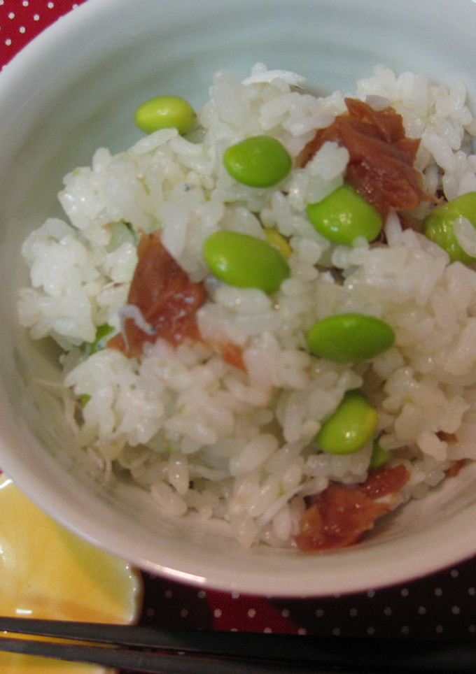 枝豆とちりめんじゃこのまぜご飯-レシピのメイン写真
