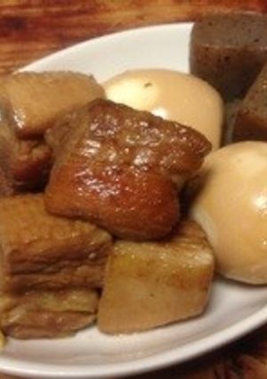 圧力鍋•豚の角煮＋ゆで卵、こんにゃく-レシピのメイン写真