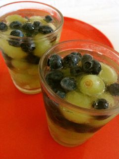 マスカットとブルーベリーのレモンゼリー-レシピのメイン写真