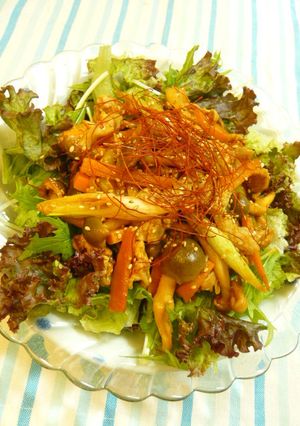 野菜たっぷり♪ピリ辛サラダ-レシピのメイン写真