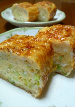 厚焼き玉子(しらす&長ネギ)-レシピのメイン写真