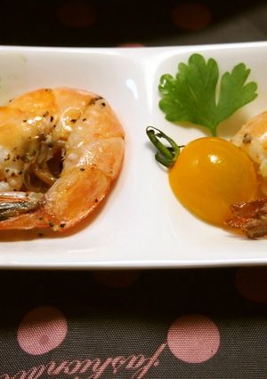 レンジで簡単おつまみ♪海老のポワレ-レシピのメイン写真
