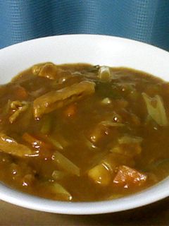 ネギウメカレー-レシピのメイン写真