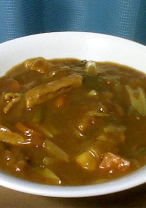 ネギウメカレー-レシピのメイン写真