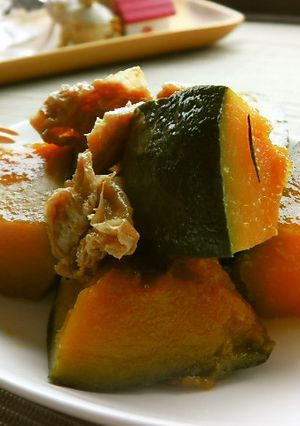 簡単♬カボチャと油揚げの10分煮！-レシピのメイン写真
