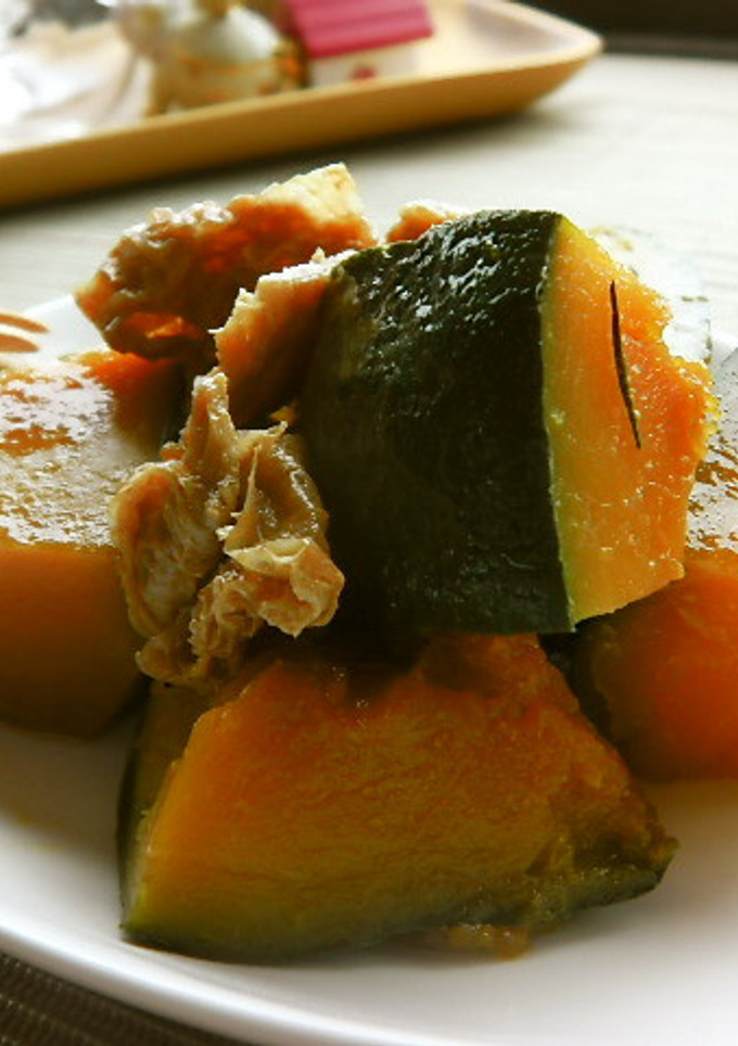 簡単♬カボチャと油揚げの10分煮！-レシピのメイン写真