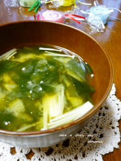 えのきとわかめのお味噌汁✿-レシピのメイン写真