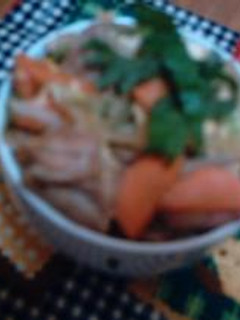 ★めんつゆを使った野菜入り親子丼★-レシピのメイン写真
