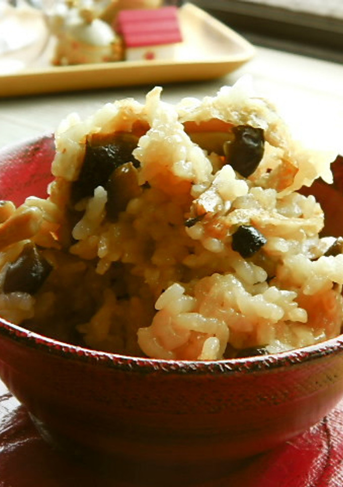 簡単&秋しめじと油揚げの炊きこみご飯❤-レシピのメイン写真
