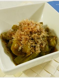 【冷えても美味しい】万願寺唐辛子の炒め煮-レシピのメイン写真