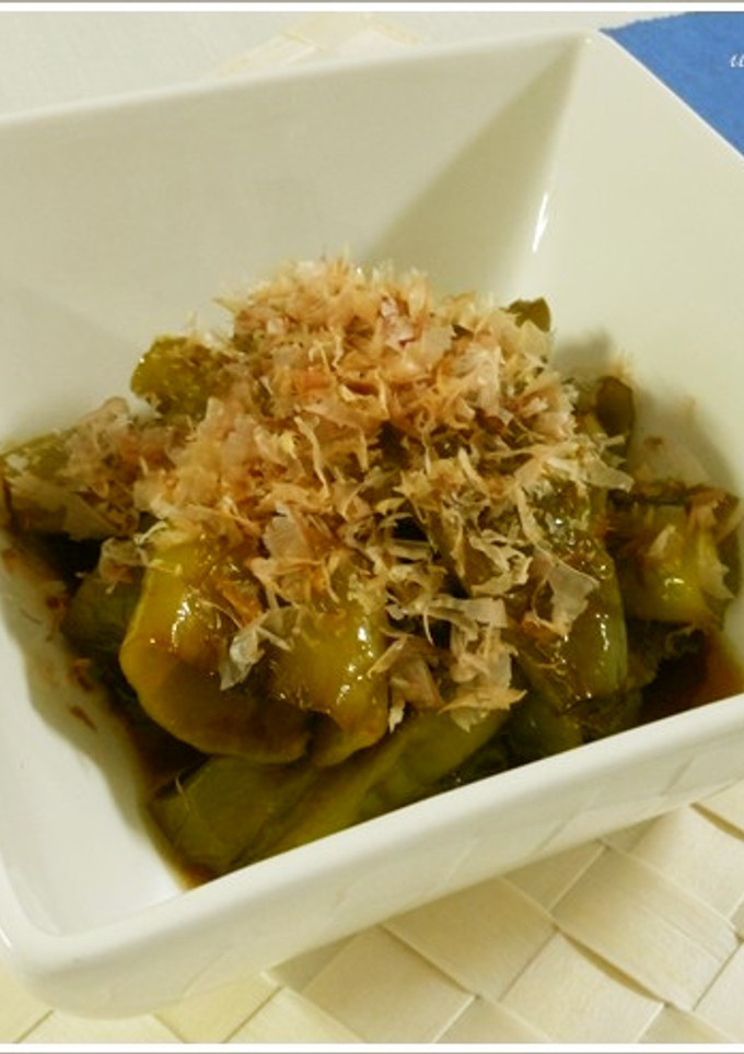 【冷えても美味しい】万願寺唐辛子の炒め煮-レシピのメイン写真