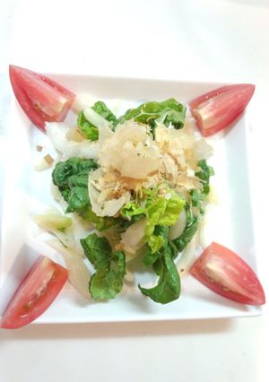 パクチョイ（小白菜）と島らっきょのサラダ-レシピのメイン写真