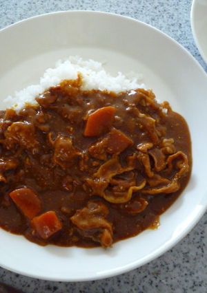 桃入りカレー-レシピのメイン写真