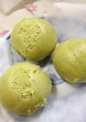 簡単!抹茶蒸し饅頭-レシピのメイン写真