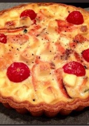 サーモンとクリームチーズのキッシュ-レシピのメイン写真
