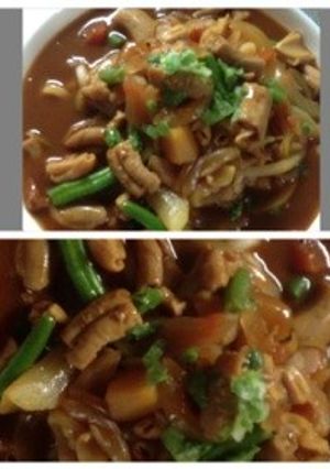 清水もつカレー うどん 富士山盛り‼-レシピのメイン写真