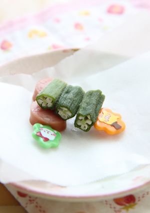 1分以内で♡オクラの可愛い食べ方＊-レシピのメイン写真