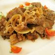 安いビーフでやわらかおつまみステーキ