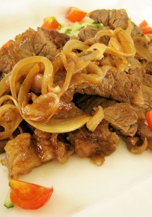 安いビーフでやわらかおつまみステーキ-レシピのメイン写真