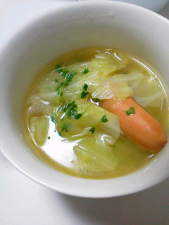 チューブにんにくで簡単おかず中華風スープ-レシピのメイン写真