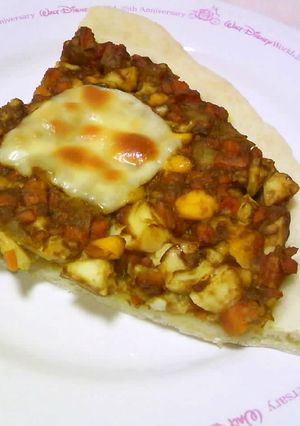 ルーを使ってカレーピザ作り☆-レシピのメイン写真