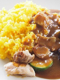 夏野菜とホルモンのカレー-レシピのメイン写真