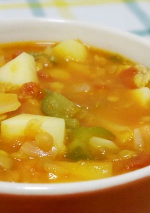 レンテハ（レンズ豆の煮物）-レシピのメイン写真