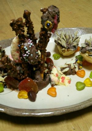 アイスの森のハリネズミとみのむし-レシピのメイン写真