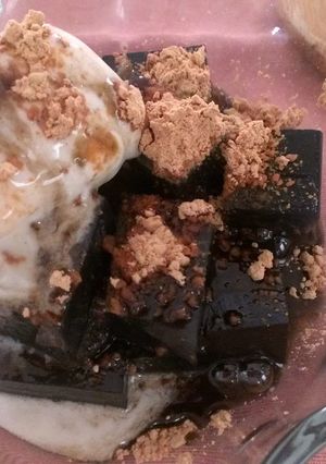 美味しく腸活！麻炭寒天デザート-レシピのメイン写真