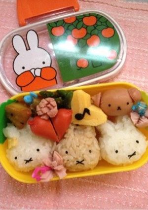 キャラ弁☆ミッフィー弁当-レシピのメイン写真
