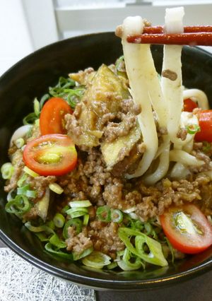 うまうま！和風肉みそのっけうどん☆-レシピのメイン写真