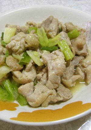 鶏もも肉のあっさりネギ塩☆酒蒸し焼き♪-レシピのメイン写真