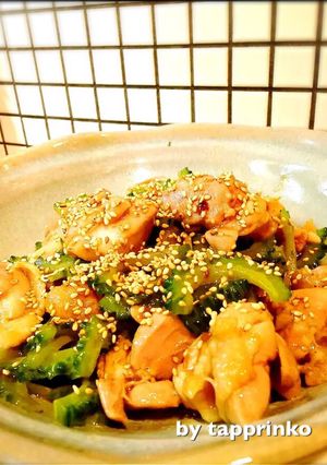 ゴーヤチャンプルより簡単！「鶏肉ゴーヤ」-レシピのメイン写真