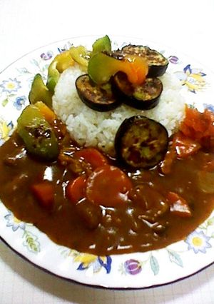☆広島の長茄子＆ジャンボピーマンカレー☆-レシピのメイン写真