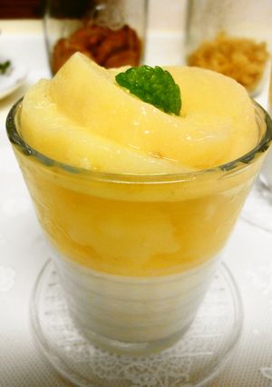 ＊桃のコンポートとパインのゼリー＊-レシピのメイン写真