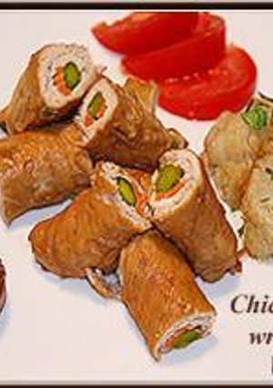 チキンの何でも野菜巻き～アスパラ＆人参バージョン～-レシピのメイン写真