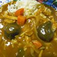 干し椎茸たっぷり、きのこカレー