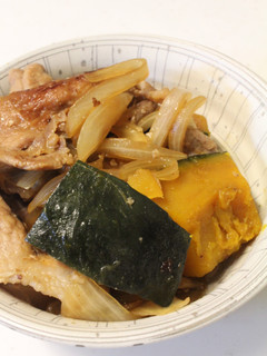 時短!豚薄切り肉+塩麹deかぼちゃの煮物-レシピのメイン写真