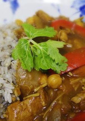 雑穀米のひよこ豆カレー-レシピのメイン写真