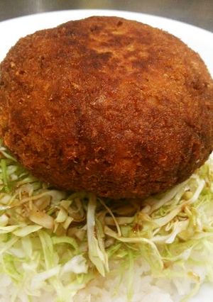 カレーinゼリーフライでソースカツ丼風-レシピのメイン写真