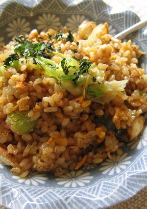 玄米レタスチャーハン-レシピのメイン写真