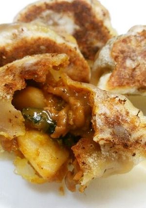 太平南瓜&にんにくごろごろのカレー餃子-レシピのメイン写真