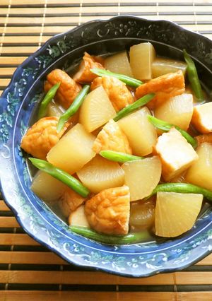 簡単☆魚河岸あげと大根の味染み煮物-レシピのメイン写真