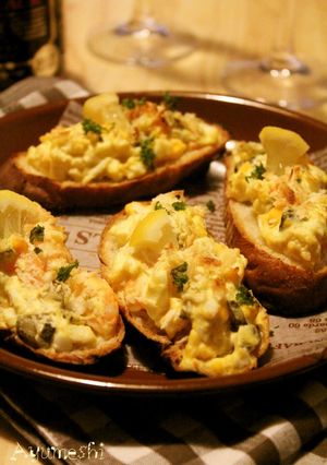 エビのタルタルトースト-レシピのメイン写真