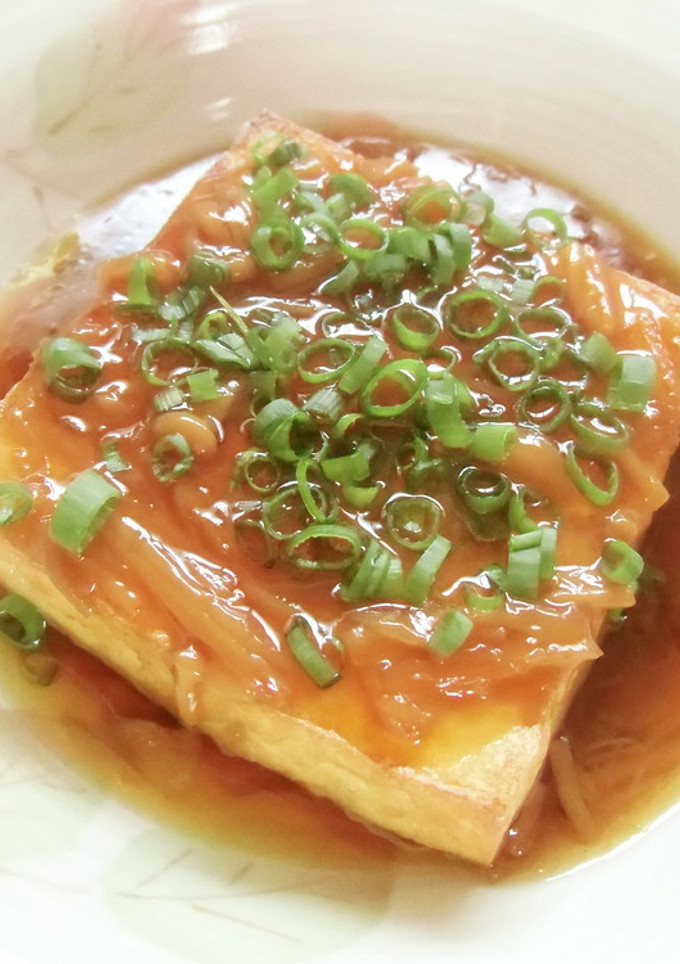 厚揚げとナメタケ♪揚げ出し豆腐風♪-レシピのメイン写真