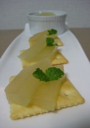 レンジで作る、簡単！冬瓜のコンポート-レシピのメイン写真