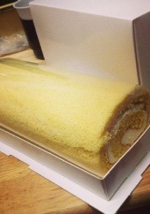 メープルロールケーキ-レシピのメイン写真
