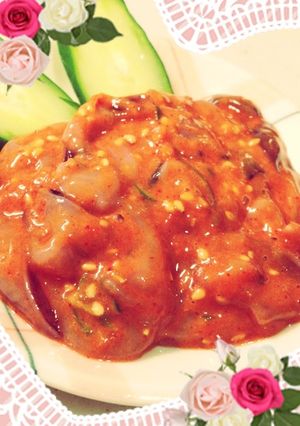 混ぜるだけ!ごはんがすすむ韓国風塩辛-レシピのメイン写真
