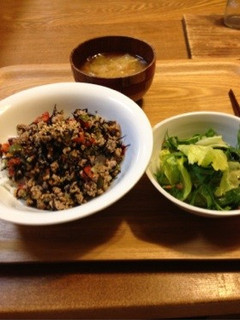 元気になるヒジキのそぼろ丼-レシピのメイン写真